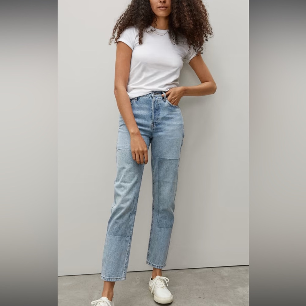 Everlane 90s cheeky patchwork Jean size 27